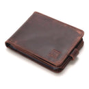 Carteira em Couro Legítimo com Zíper Slim Fina Macia