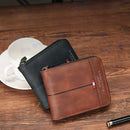 Carteira em Couro com Zíper Multifuncional