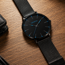 Relógio Masculino Minimalista - Geneva Eclipse