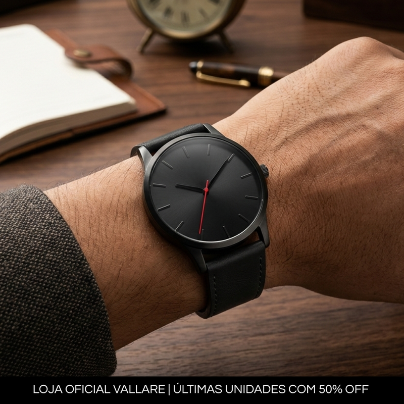 Urban Black — Relógio Masculino Minimalista