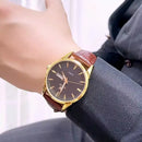 Relógio Luxo Orient Leather