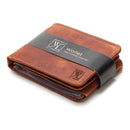 Carteira em Couro Legítimo com Zíper Slim Fina Macia