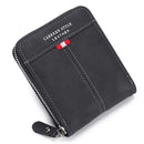 Carteira em Couro com Zíper Multifuncional