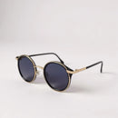 Óculos de Sol Redondo Cerca Metal UV400 + Case