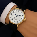 Relógio Premium Analógico em Couro Casual