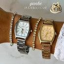 Relógio Moderno Clássico Doluck + Case