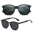 Óculos de Sol Hexagonal Retrô Preto Fosco UV400