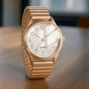 Relógio Quartz Elástica Analógico Redondo