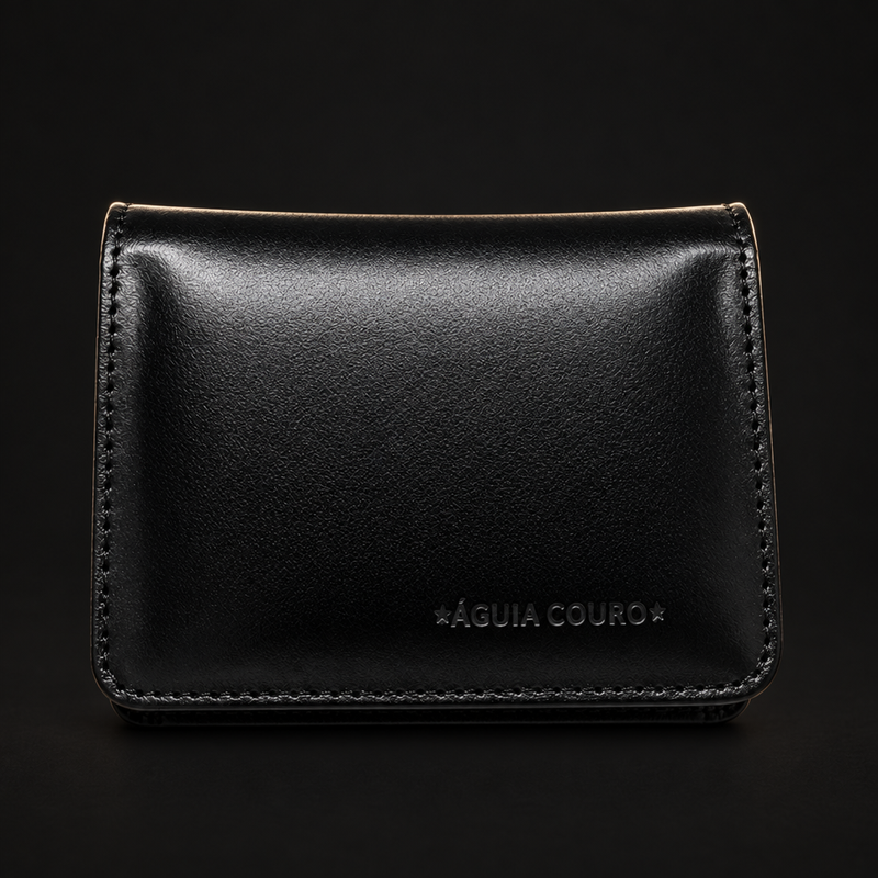 Carteira Masculina Slim em Couro Modelo L